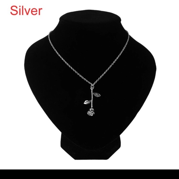 NEW!💎💙💎🥀 🌹 ROSE🌹🥀NECKLACE! ADD TO BUNDLE!😍 - Picture 2 of 3